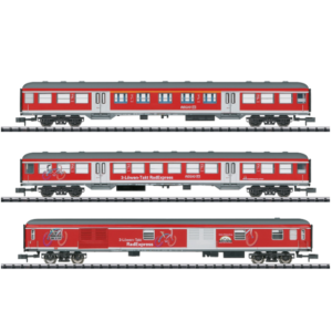 Minitrix 15884 DBAG BICYCLE EXPRESS COACH SET (3) VI